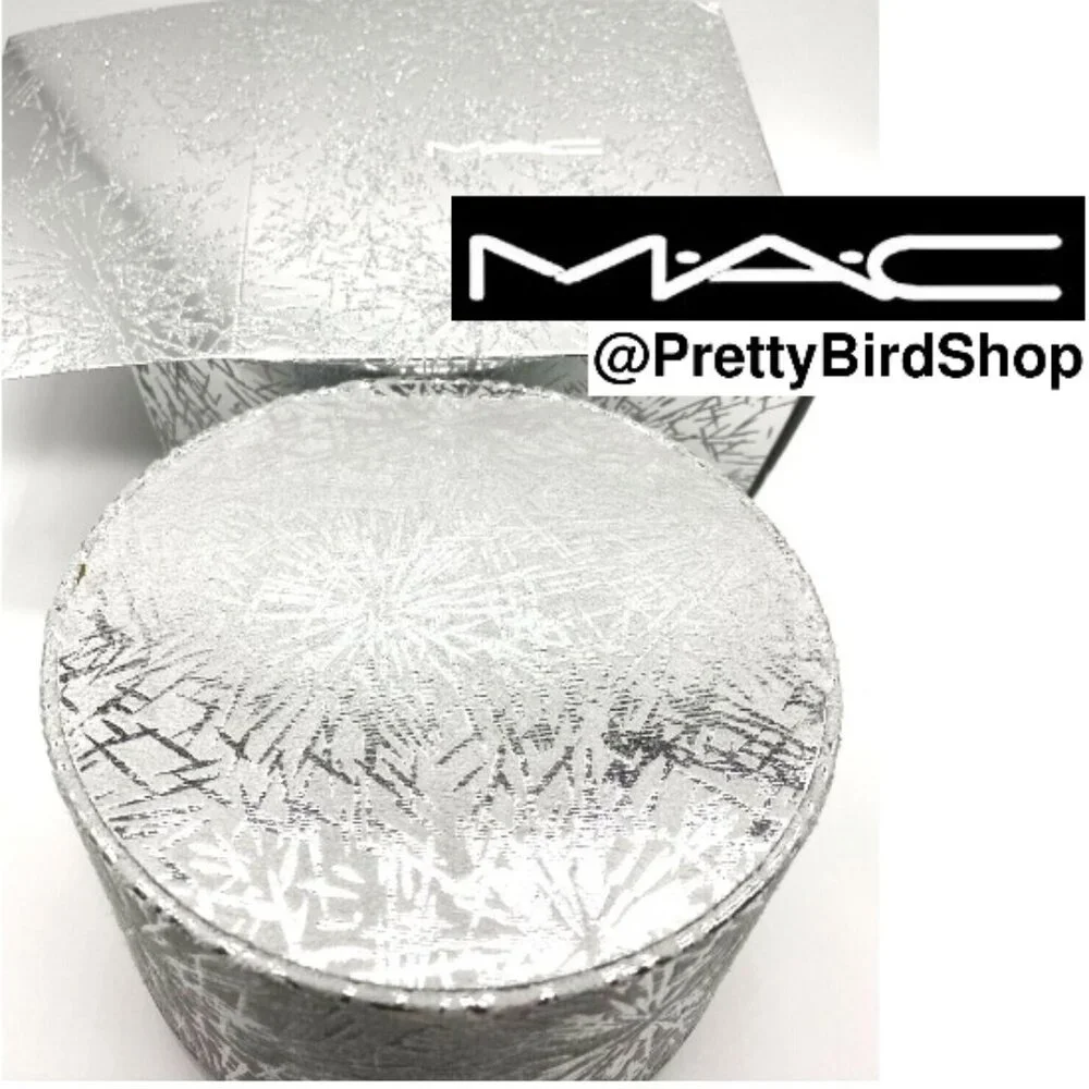 Last one! MAC glitter case box silver makeup cosmetic keepsake jewelry NEW
